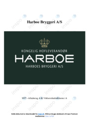 Harboe Bryggeri AS | Analyse