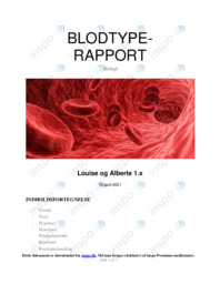 Blodtype-rapport