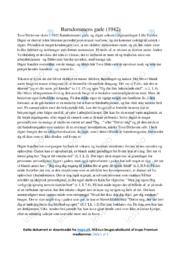 Barndommens gade | Analyse | Tove Ditlevsen