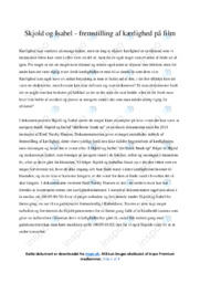 Skjold og Isabel | Analyse | Emil Næsby Hansen