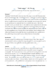 ‘Dark matter’ | Analytical essay