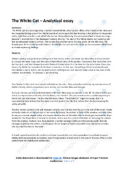 ‘The White Cat’ | Summary and analysis | Noter