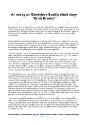 ‘Ernie Breaks’ | Analytical essay