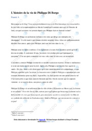 L’histoire de la vie de Philippe Di Borgo | Fransk