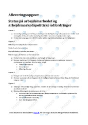 Arbejdsmarkedspolitiske udfordringer | IØ opgave