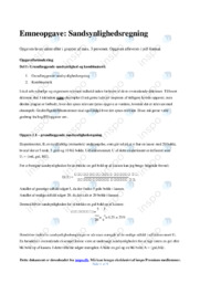 Sandsynlighedsregning | Emneopgave