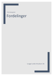 Fordelinger | Emneopgave