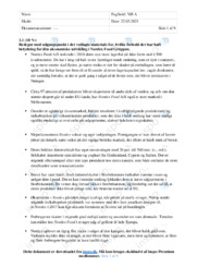 Nordex Food Gruppen | VØ opgave