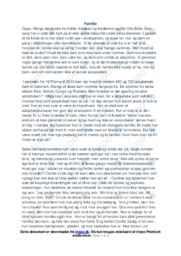 Familie | Dansk Essay