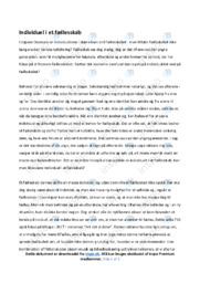 Individuel i et fællesskab | Dansk Essay