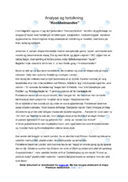 Knokkelmanden | Analyse | Johannes V. Jensen