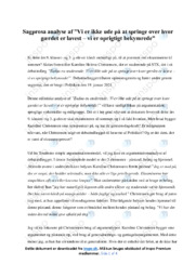 Vi er ikke ude på at springe over hvor gærdet er… | Analyse