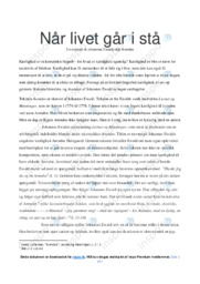 Når livet går i stå | Analyse | Johannes Ewald