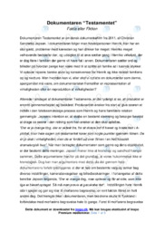 Testamentet | Analyse | Christian Sønderby Jepsen