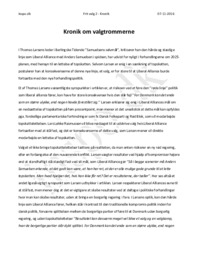 Samuelsens selvmål af Thomas Larsens | Kronik om valgtrommerne