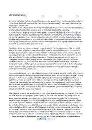 US Immigration | Essay