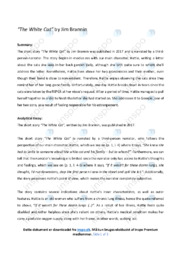 ‘The White Cat’ | Summary and analysis