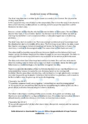 ‘Reunion’ | Analytical essay