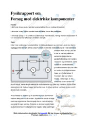 Elektriske komponenter | Forsøg