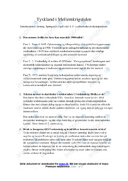 Tyskland i Mellemkrigstiden | Opgave