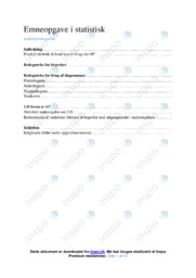Emneopgave i statistisk | Matematik