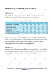 Økonomi og reformer | Opgave