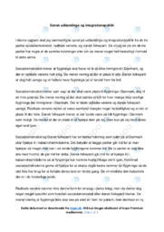 Dansk udlændinge og integrationspolitik |  Samfundsfagsnoter