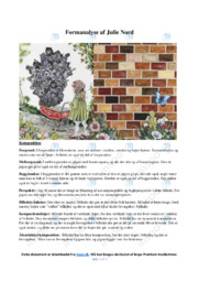Formanalyse af Julie Nord | Billedkunst | NOter