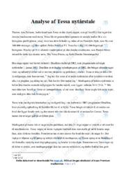 Nytårstale | Analyse | Tessa