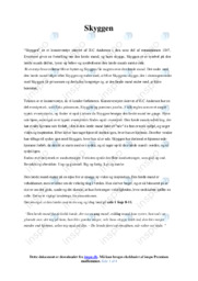 ‘Skyggen’ | Analyse