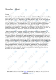 Planen | Noter Analyse | Morten Pape