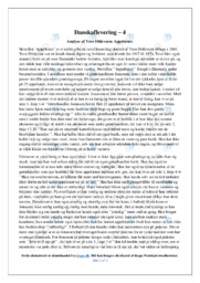 Appelsiner | Analyse | Tove Ditlevsen