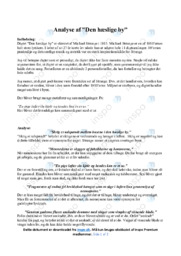 Den hæslige by | Analyse | Michael Strunge