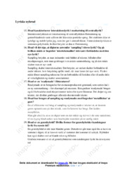 Lyriske nybrud | Opgave