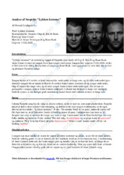 Lykken kommer | Analyse | Jonas Vestergaard