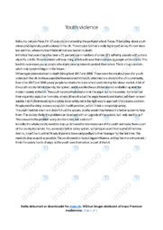 Youth violence in the UK | Essay