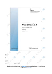 Højere handelseksamen | Matematik B