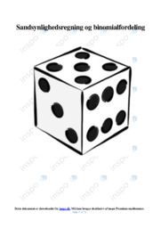 Sandsynlighedsregning og binomialfordeling | Gode Noter