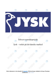 Jysk – Vækst på det danske marked | Afsætning