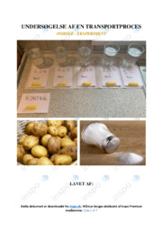 Osmose i kartofler | Transportproces