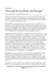Flere unge får nerveskader efter lattergas | Analyse