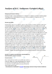 Fyrtøiet | Analyse | H.C. Andersen