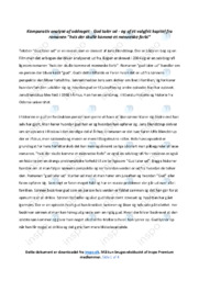 Gud taler ud | Analyse | Jens Blendstrup