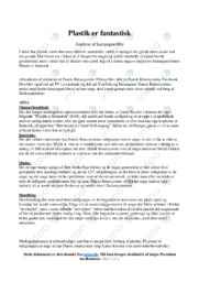 Plastik er fantastisk | Analyse | Dansk Retursystem