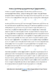 Spøgelsesbillist | Analyse | Charlotte Weitze