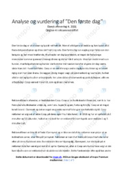 Den første dag | Noter Analyse | Coop