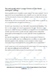 Den franske selvbiografi | Analyse | Leonora Christina