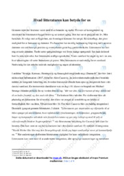 Strunge, Kerouac, Hemingway og Knausgård… | Analyse