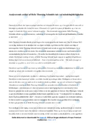 Tale | Analyse | Helle Thorning Schmidt