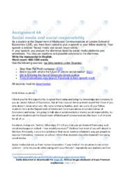 Social media and social responsibility | Speech